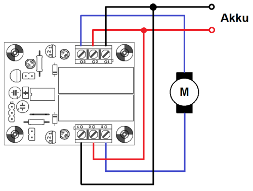 Anschluss eines Motors