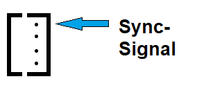 4-pol. Sync-Signal Buchse