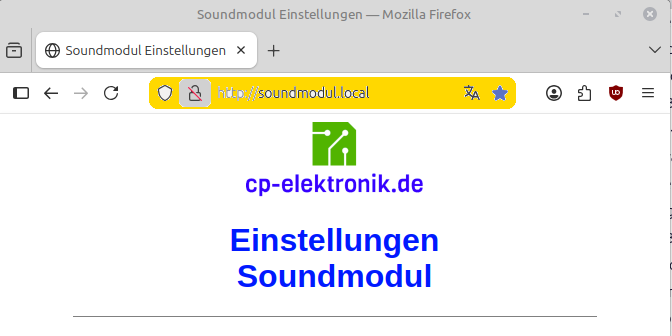 URL-Adressleiste im Browser (gelb hinterlegt)