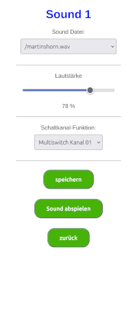 Konfiguration der Sounds 01 -07